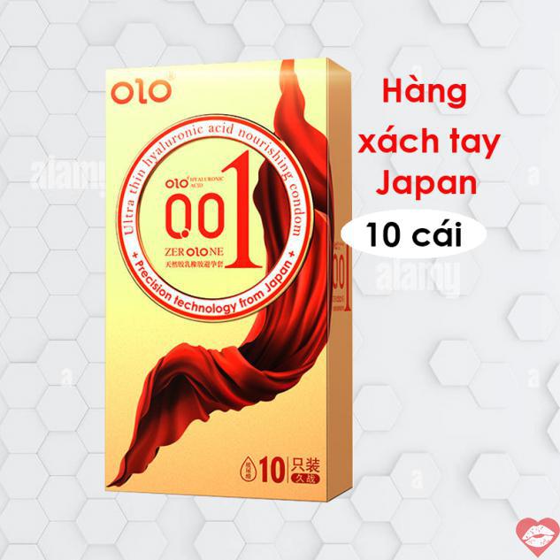 Địa chỉ bán Bao cao su Olo 0.01 vàng Square Gold gân gai chính hãng kéo dài thời gian giá tốt 